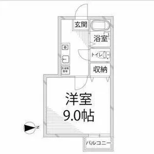 クリエイト太子【108号室】の間取り