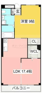 赤岩口グリーンハイツ【105号室】の間取り