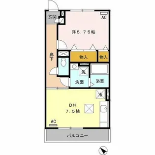 Blanc Village A【305号室】の間取り