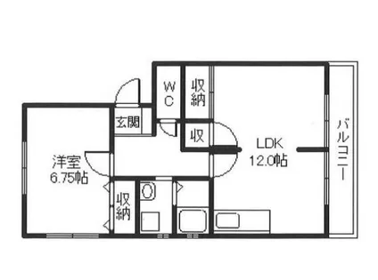 エクレールM【104号室】の間取り