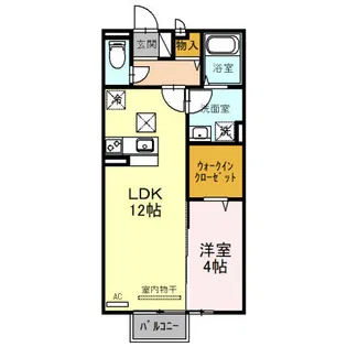 モナリエウエスト【2階】の間取り