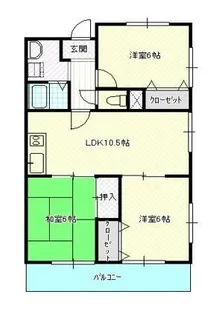 パークサイドスクエア【2階】の間取り