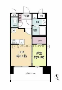 ブランシエスタ千早RJR【12階】の間取り