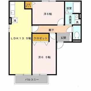 ルミエール琵琶【2階】の間取り