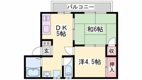 アーバン保城【2階】の間取り