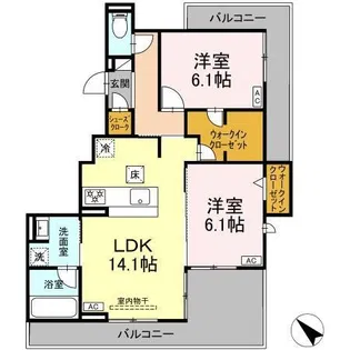 D-avance三ノ輪【1階】の間取り