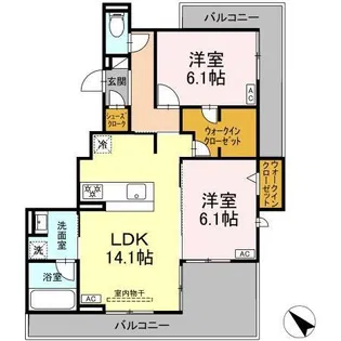 D-avance三ノ輪【2階】の間取り