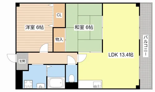m5.Banks【2階】の間取り