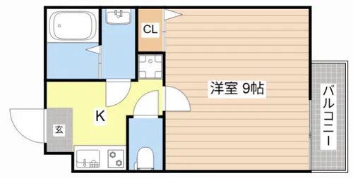 アークリード大津京【208号室】の間取り