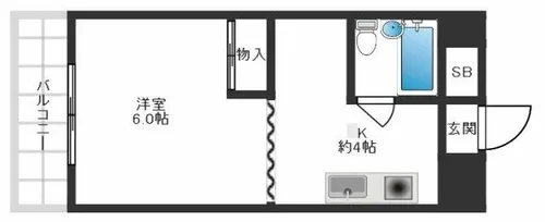 野田マンションII【202号室】の間取り