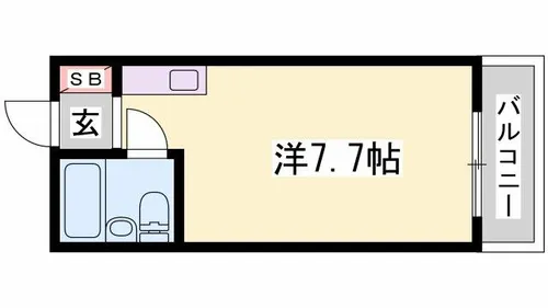 マイコーポ白国【204号室】の間取り