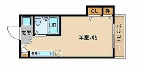 ジュネス野里【101号室】の間取り