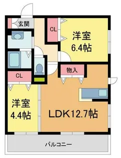 MAST COURT丸橋B棟【B301号室】の間取り