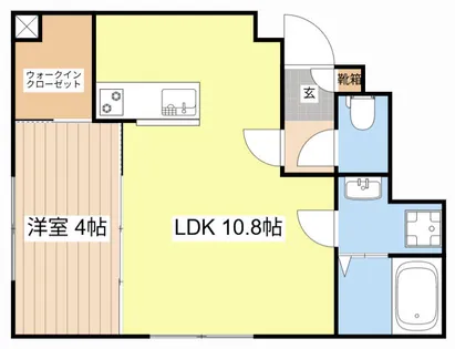 イオ・リアン坂本Ⅱ(仮)【103号室】の間取り