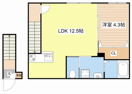 イオ・リアン坂本Ⅱ【207号室】の間取り