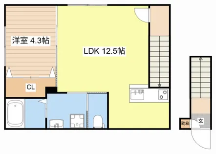 イオ・リアン坂本Ⅱ(仮)【205号室】の間取り