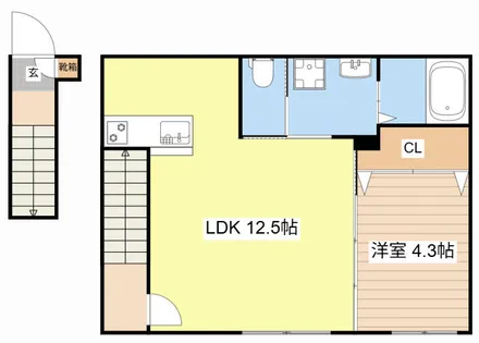 イオ・リアン坂本Ⅱ(仮)【202号室】の間取り