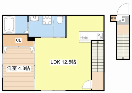 イオ・リアン坂本Ⅱ(仮)【203号室】の間取り