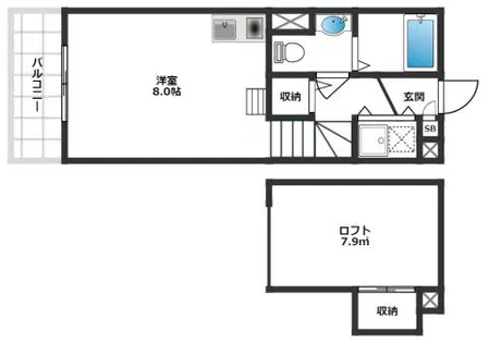 アビタ細川たかつき【3階】の間取り