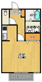 ロワージュⅡ【1階】の間取り