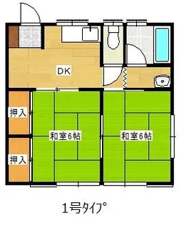 嵐山ハイツ【2階】の間取り