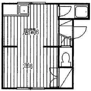 西月寒ハイツ【101号室】の間取り