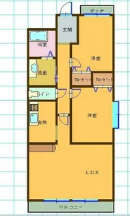 愛知県みよし市三好丘旭4丁目【マンション】の間取り