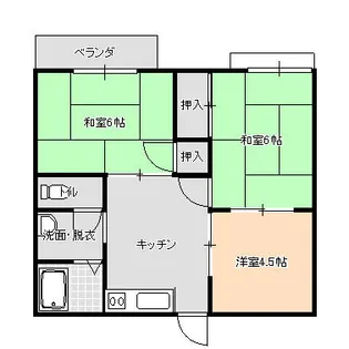 タウニィ甲斐【1階】の間取り