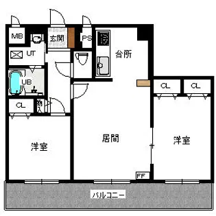 パークスクエア東札幌【302号室】の間取り