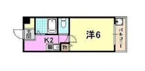 K-court西代【402号室】の間取り