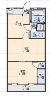 いづみマンション【203号室】の間取り