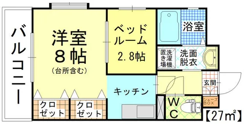 プラティークヴィラⅡ【4階】の間取り
