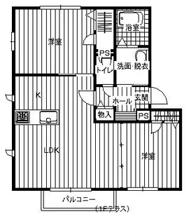 オレンジアイビー柏原【2階】の間取り