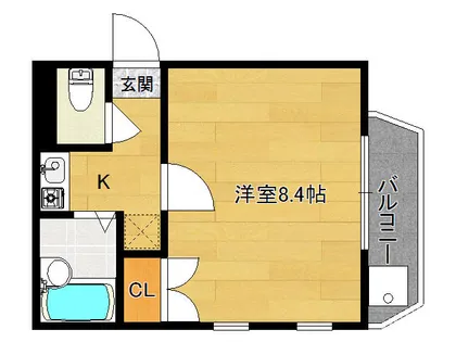 ラフルール【3階】の間取り