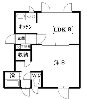 TM comfort dwelling Ⅰ【205号室】の間取り