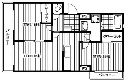下地ビル【304号室】の間取り