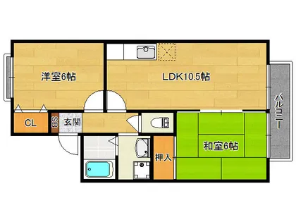 ヘロンズアーク【1階】の間取り