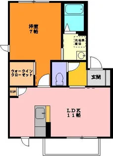 メルベーユ西沢 B棟【2階】の間取り