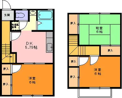 コンホール多米 A棟【1号室】の間取り