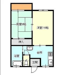 江頭アパート【2階】の間取り