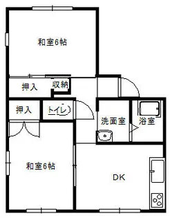サンハイツ三沢【1階】の間取り
