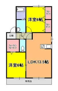 福岡県北九州市八幡西区沖田1丁目【アパート】の間取り
