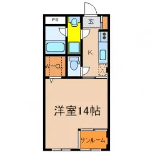 パストラーレ【3階】の間取り