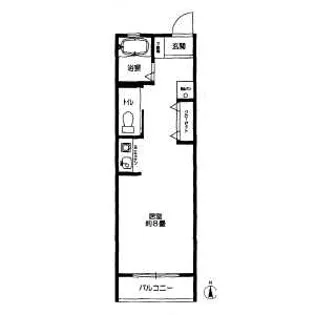 清山荘【203号室】の間取り