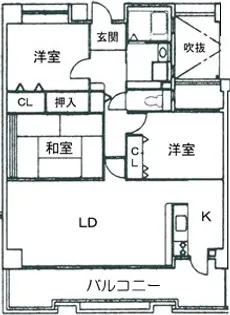 大阪府箕面市小野原東6丁目【マンション】の間取り