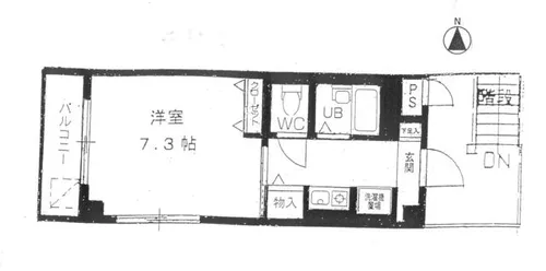 パル住吉【301号室】の間取り