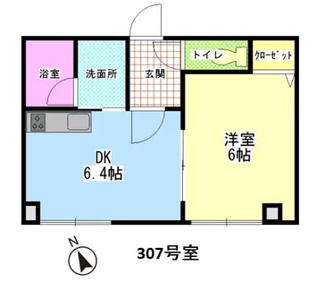 アルファ21【307号室】の間取り