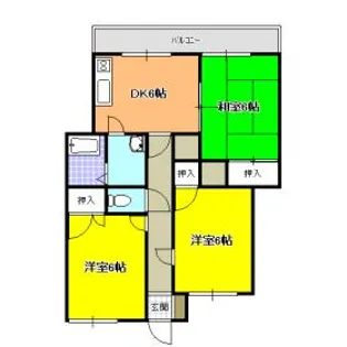 サンハイツ山本【3階】の間取り
