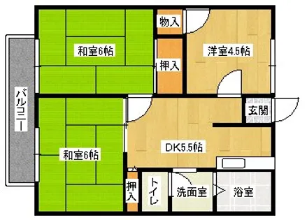 コーポラス栄【2階】の間取り