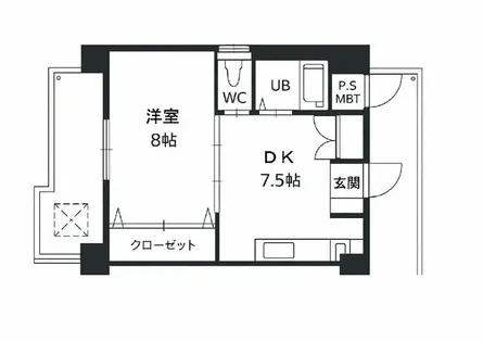 セントラルコート博多駅東【304号室】の間取り